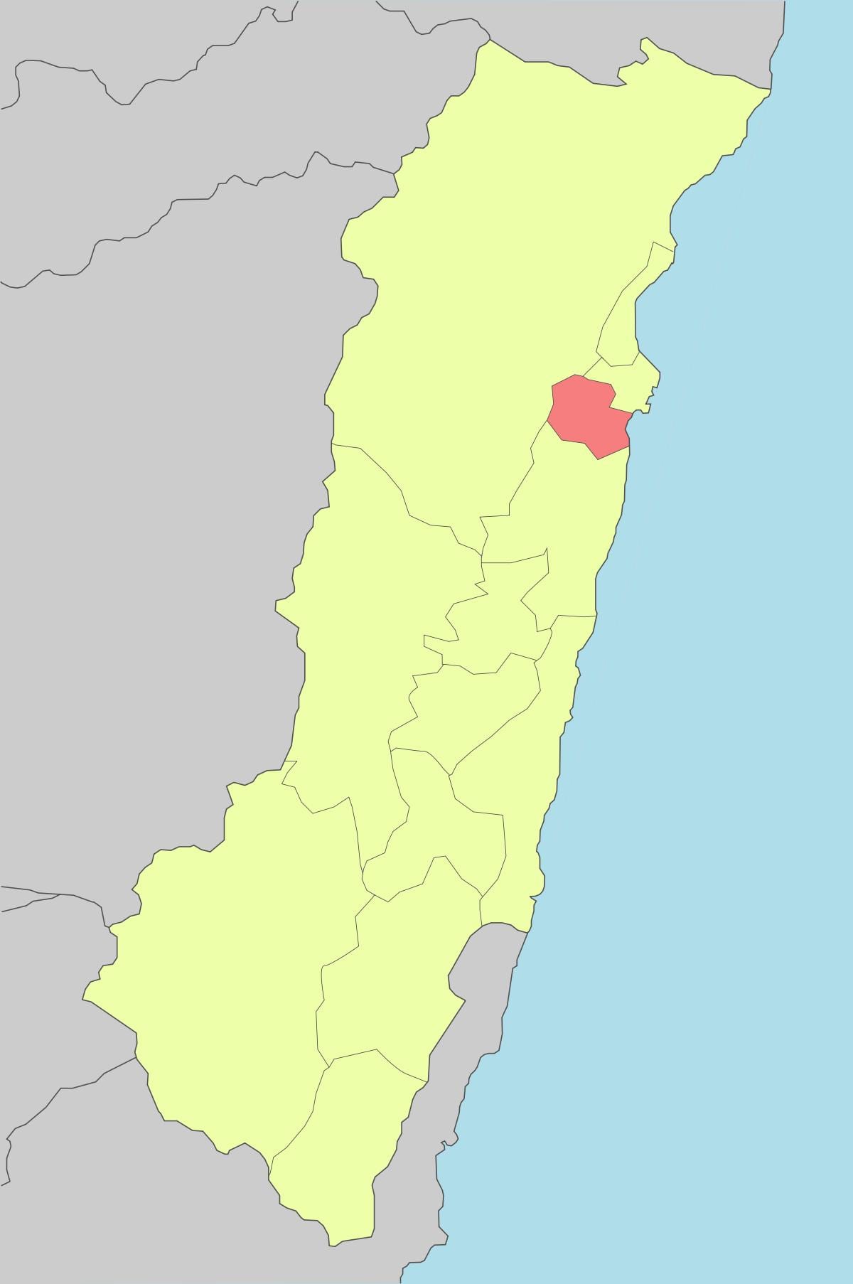 Karte hualien Taivāna