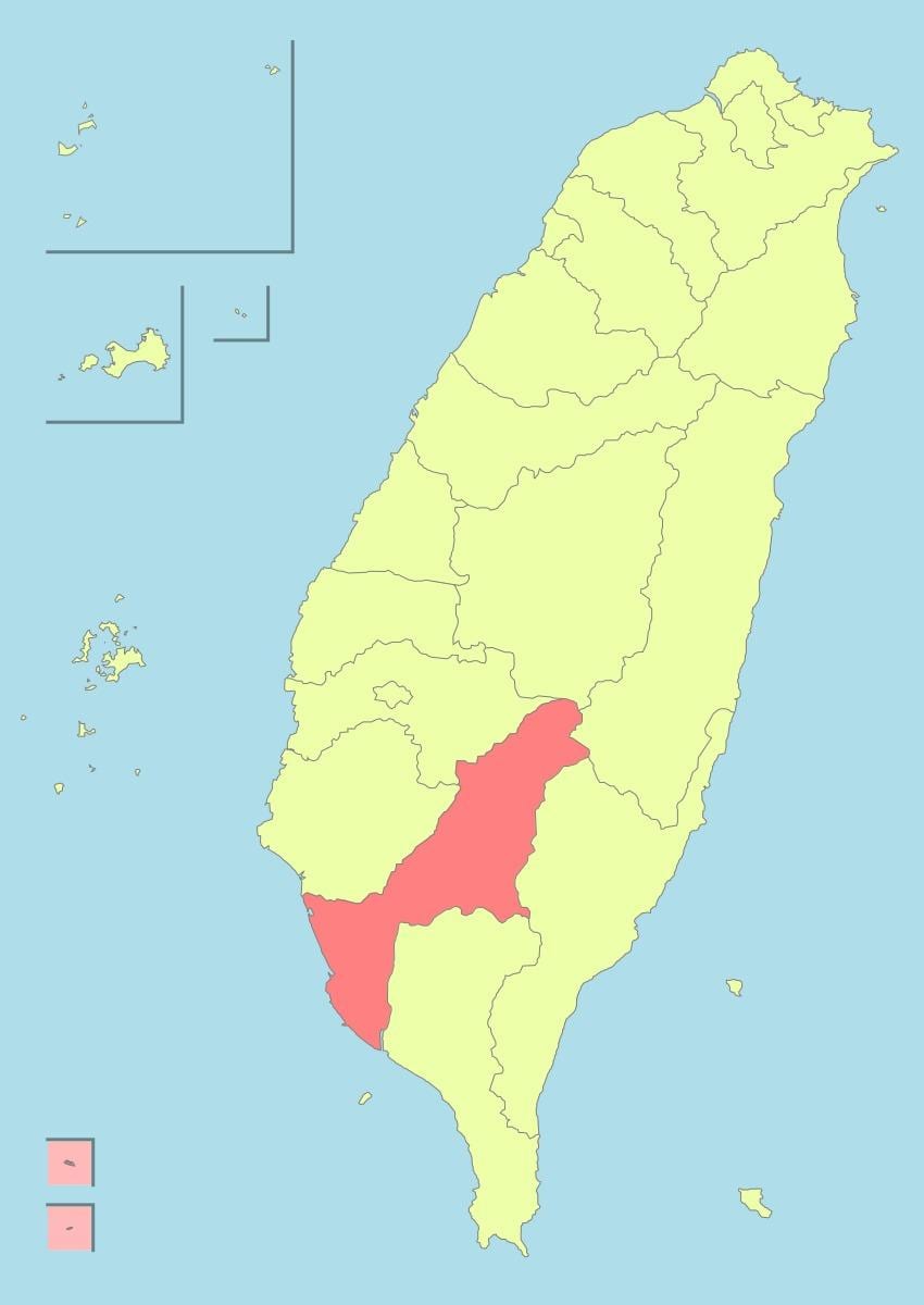 Karte Taivānā, kaohsiung