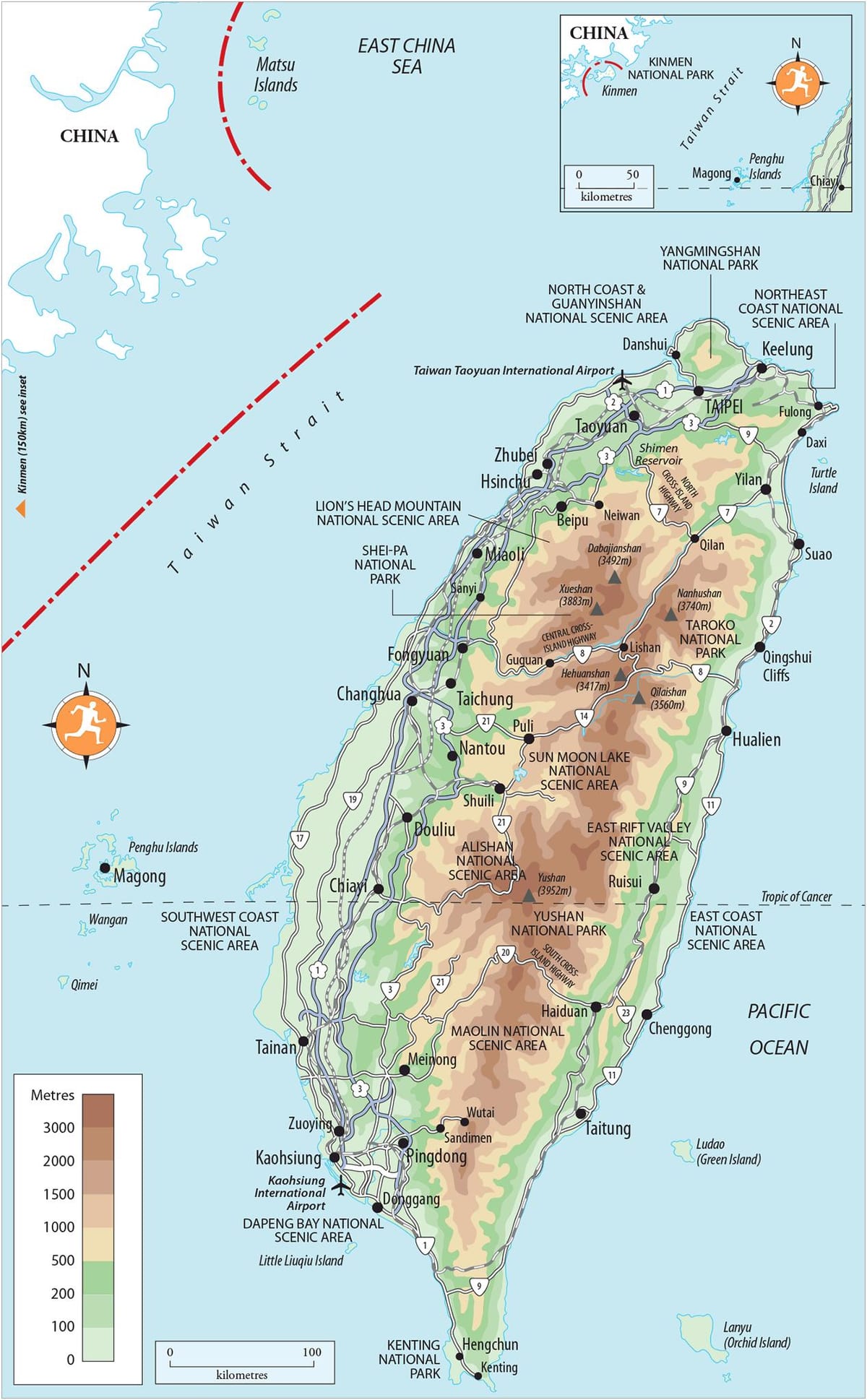 Karte kenting Taivāna