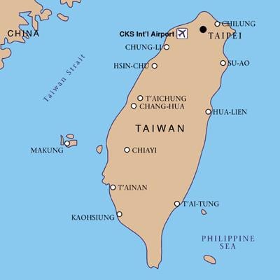 Taivāna starptautiskā lidosta map