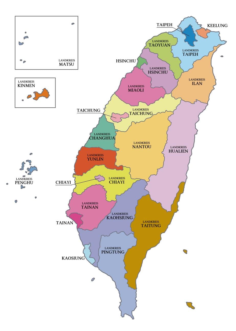 Kartes Taivānas province