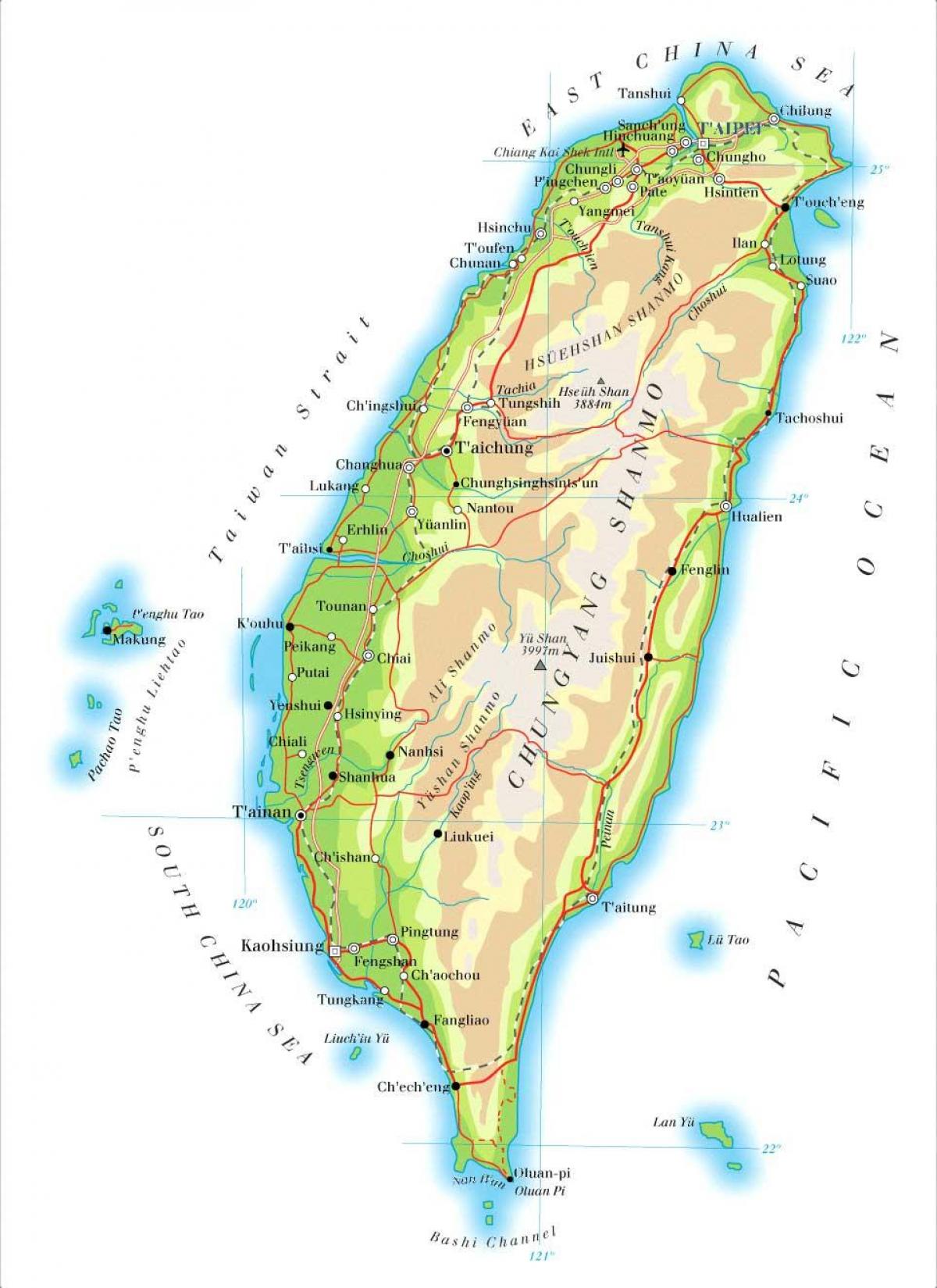 Karte Taivāna upes