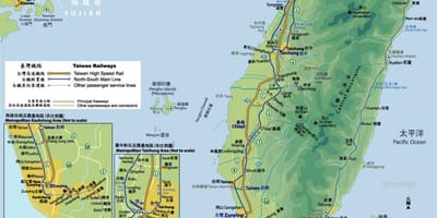 Taivāna dzelzceļa administrācija, maršruta karte