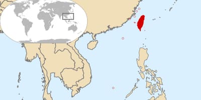 Taiwan valsts, pasaules karte