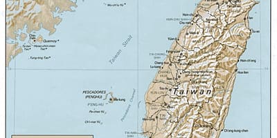 Karte Taivāna topogrāfiskās