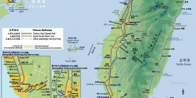 Taivāna dzelzceļa vilcienu karte